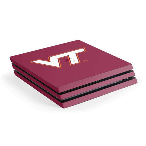 Virginia Tech University Maroon PlayStation PS4 Skins